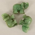 thumbnail image 2 of OUNONA Figurilla De Piedra Verde Elefante Para En Hogar Y Oficina, 2 of 6