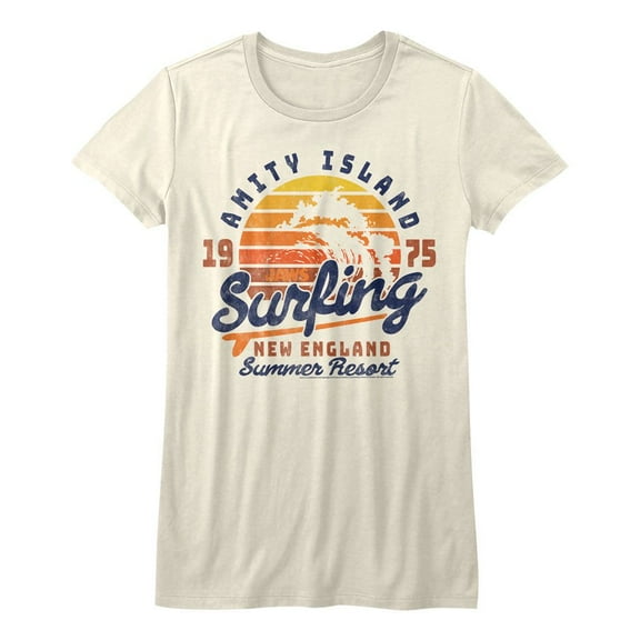 Jaws Amity Surfing Natural Junior Women's T-Shirt