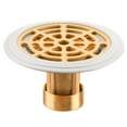 thumbnail image 1 of 1PC Bath Stopper Sink Copper Core Strainer Shower Floor Drain Sewer, 1 of 7