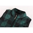 thumbnail image 3 of Children Plaid Pattern Vest Wear Sleeveless Casual Girl's Jacket, 3 of 4