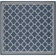thumbnail image 1 of Safavieh Courtyard Navy Indoor Outdoor Rug - Square 4', 1 of 5