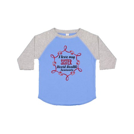 

Inktastic I Love My Sister Heart Health Awareness Gift Toddler Boy or Toddler Girl T-Shirt