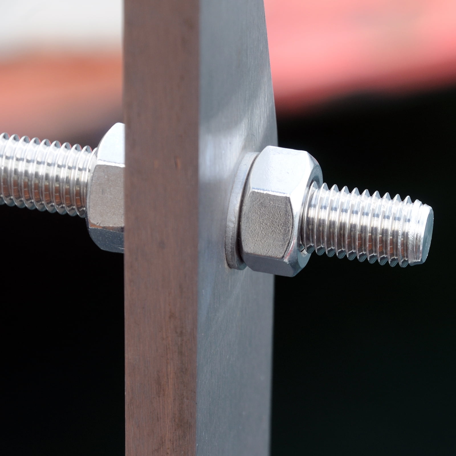 8Pcs M12-1.75x100mm Fully Threaded Rods, 304 Stainless Steel Thread Bar Studs