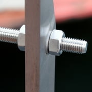 4Pcs M5-0.8x160mm Fully Threaded Rods, 304 Stainless Steel Thread Bar Studs