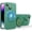 Green, variant on Rotatable Ring Stand Case for iPhone 14 Pro Max [Compatible with Magsafe] Matte Luxury Soft Metallic Luster Design with Camera Lens Protector Slim Phone Case for Women Men,Pink