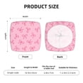 thumbnail image 5 of Gaeub Pink Bows Square Chair Seat Covers, Stretch Fitted Printed Chair Seat Cushion Cover for Kitchen, Office-Six Piece, 5 of 7