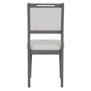 Harper & Bright Designs 6 Pieces Retro Dining Set, Rectangular Table Set with Stable Trapezoidal Table Base and 4 Upholstered Chairs and 1 Bench for Dining Room, Gray