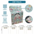 thumbnail image 6 of Easter Table Runner 72 Inches, Spring Rabbit Feet Eggs Flower Green Wooden Grain Bed Runner Dresser Scarves Tabletop for Indoor Outdoor Parties/Ceremony/Banquet, 16" x 72", 6 of 8