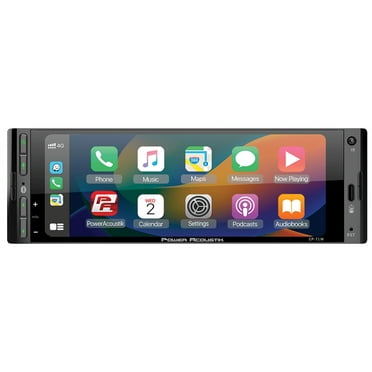 Power Acoustik CP-71WA Single DIN 6.5" Color Touchscreen Car Stereo with Bluetooth Connected Apple CarPlay   Android Auto