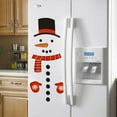 thumbnail image 5 of Christmas PVC Snowman Refrigerator Sticker Christmas Christmas Window Wall Decals DIY Wall Sticker, 5 of 6