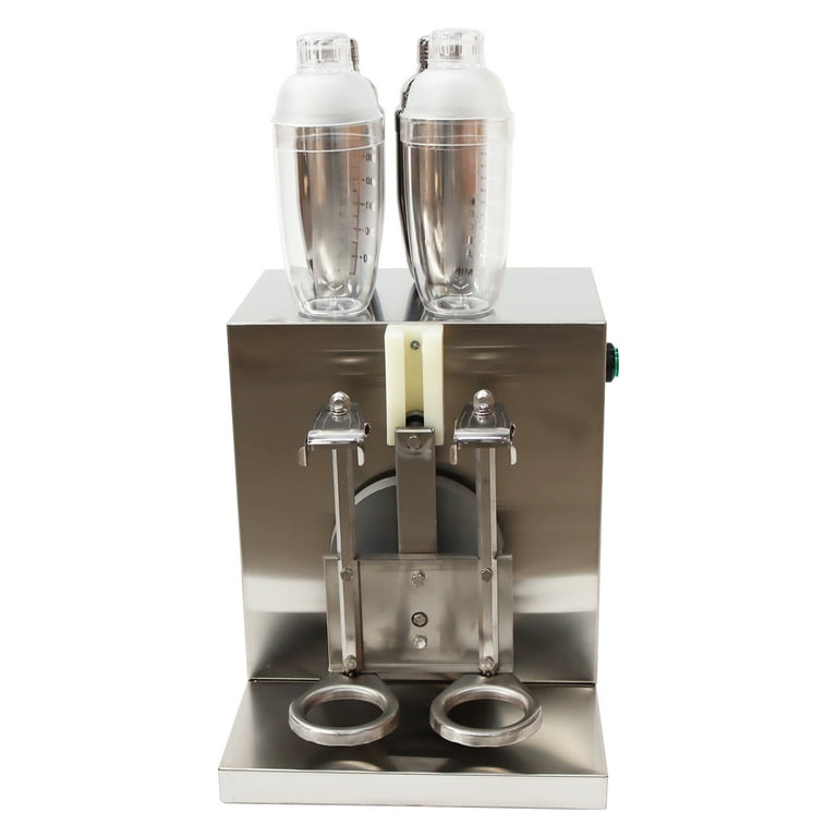 TECSPACE 110V Milk Tea Shaker Machine Stainless Steel , Double-Cup,120W  400r/Min 