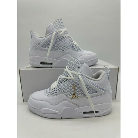 Air Jordan 4 'Net' Women's Size 11.5 Mens Size 10 White Leather Shoes FN7251 107