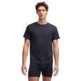 thumbnail image 3 of Under Armour Camiseta para hombre, pack de 2 – Performance Cotton Undershirts, lisa, cuello redondo, stretch Negro XL (X-Large), 3 of 5