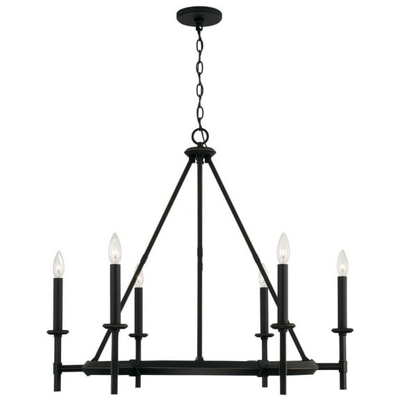 6 Light Chandelier In Transitional Style-28.5 Inches Tall And 33.25 Inches Wide     -Traditional Installation Capital Lighting 445261Ih