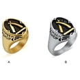 thumbnail image 3 of Qarigey Anillo Vintage moda Unisex cumpleaños boda compromiso playa trabajo tienda vacaciones joyería de moda para mujer hombre Ropa, zapatos y accesorios Miscelánea Oro talla 14 Qarigey AP015218-08, 3 of 6