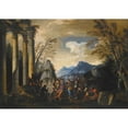 thumbnail image 3 of Giovanni Ghisolfi 14x11 Black Modern Framed Museum Art Print Titled - Alexander the Great&nbsp;And Thalestris, 3 of 5
