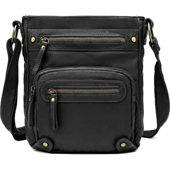 SCARLETON Crossbody Bags for Women, Womens Purses and Handbags, Shoulder Bags, Mothers Day Gift Purse w/Multi Pockets, H169301 - Black