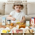 thumbnail image 3 of Play Food Sets, Wooden Play Kitchen Accessories Kids Cutting Pretend Play Fake Food Toys for 3 4 5 6 7 Years Girls Boys Toddlers Toys, 3 of 8