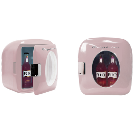 Frigidaire Portable Retro 12 Can Mini Fridge Efmis462 Pink Manufacturer Refurbished Walmart Com Walmart Com
