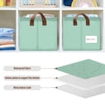 thumbnail image 6 of Ryvnso Blue Green Storage Bins Large Basket Foldable Cube Toys Organizer with Handles 2 PCs, 6 of 8
