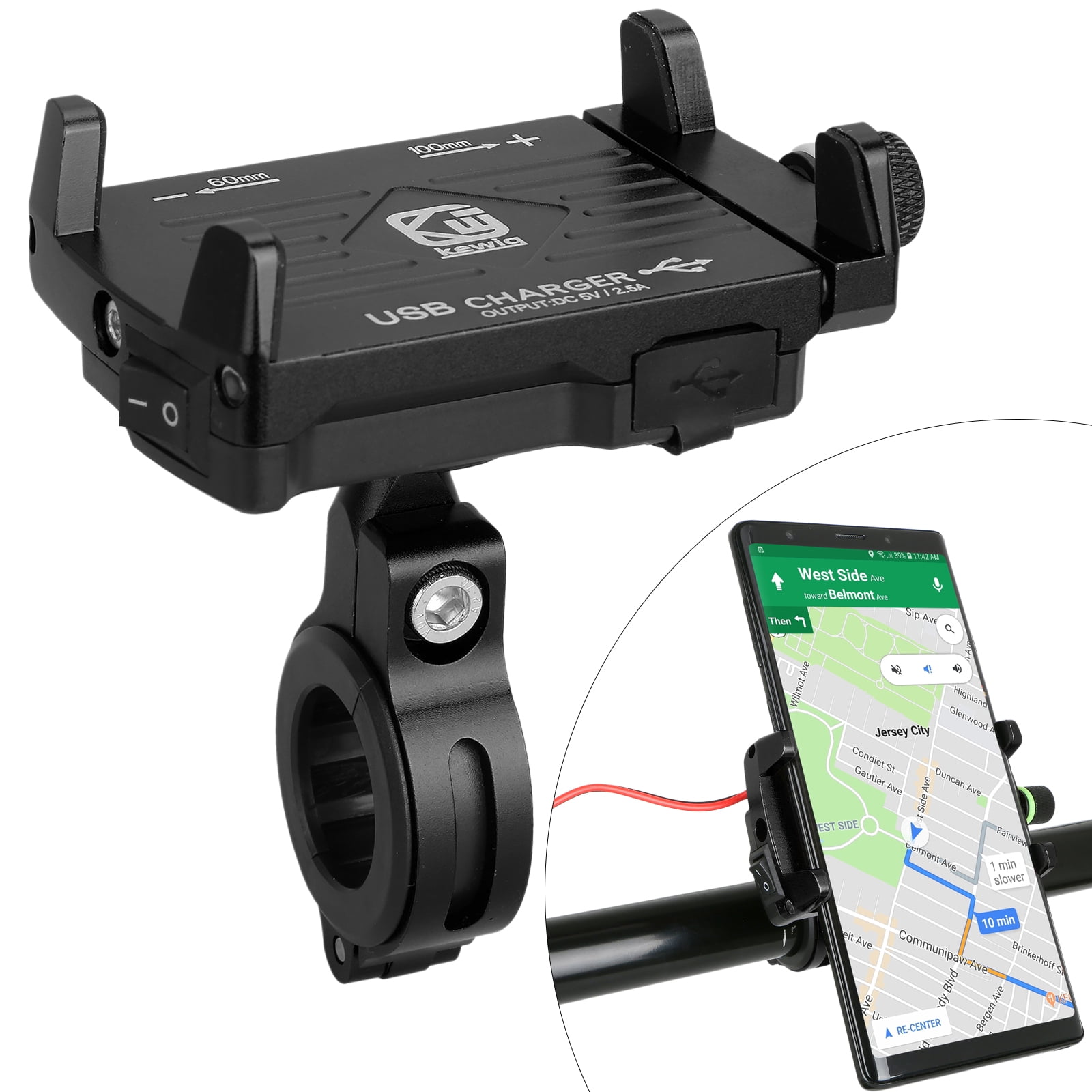 iphone motorcycle mount with charger