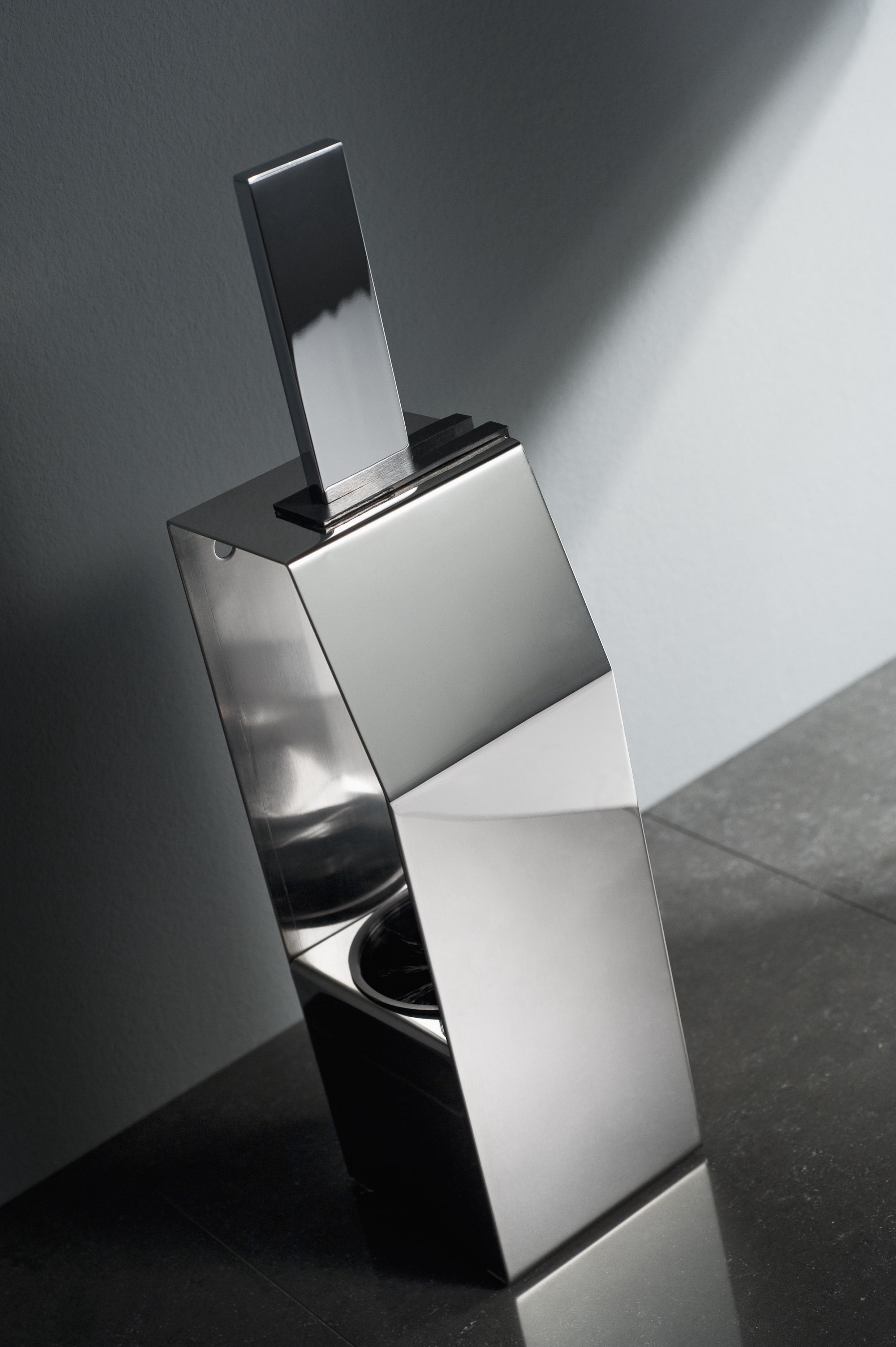 Haceka Edge Toilet Brush Holder, Chrome