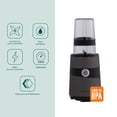 thumbnail image 4 of NutriLight Procesador de Alimentos Brügmann, Licuadora Personal de Plástico ABS para Salsas y Sopas, 600 W de Potencia, Incluye 7 piezas, 2 Vasos con tapa para Servir y Almacenar (350 y 600 ml) Brügmann Brügmann Licuadora Nutrilight, 4 of 7