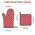 thumbnail image 2 of Cauagu Ladybugs And White Dots Print Oven Mitts and Pot Holders 4 pcs Set,Extra Thicken Long Kitchen Oven Glove Potholders BBQ Gloves-Oven Mitts and Pot Holders(11 Inch), 2 of 6