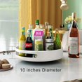 thumbnail image 5 of Organizer Metal Steel Turntable, Rotating Spice Racks For Pantry Cabinet Cupboard Organizer Table 10 Inch Dark White, 5 of 5