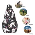 thumbnail image 5 of Lsque Cute Poodle Dog Pattern Cross Chest Bag Diagonally – Premium Durable Front Chest Sling with Adjustable Padded Strap, High-Capacity Storage, 5 of 8