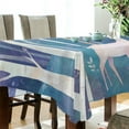 thumbnail image 5 of Yayeee Tablecloths 60" x 60" Rectangle Wrinkle Resistant Party Table Cover, Purple Night Deer, 5 of 8
