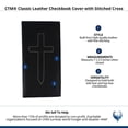 thumbnail image 4 of CTM Classic Leather Checkbook Cover with Stitched Cross, 4 of 4