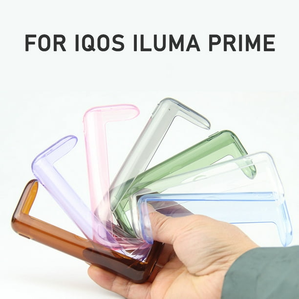 7 Colors Clear TPU Case For IQOS ILUMA Prime Full Protective Cover For IQOS  4 ILUMA Prime Transparent Replaceable Accessories Clear/Brown 