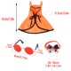 thumbnail image 3 of Compre 2 y consiga un 10% de descuento Pet Halloween Cape Collar Set Bow Collar Cat Horn Funny Cape Set, 3 of 5