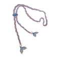 thumbnail image 4 of koolsoo Diving Rope Snorkeling Long Hair Wrapper Hair Band Handmade Scuba Wrapper Blue Pink, 4 of 9