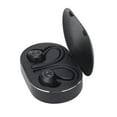 thumbnail image 4 of Auriculares Bluetooth estéreo impermeables con cancelación de ruido, auriculares inalámbricos con micrófono, gancho para la oreja para conducir, deportes, viajes, color negro, 4 of 15