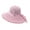 Pink, variant on SPRING PARK Sun Visors for Women Hollowed out Sun Hat Beach Sun Hats Packable Straw Cap