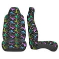 thumbnail image 3 of Honeii Snails 1 Print Car Seat Covers 2 Pieces, Full Set Universal Seat Covers for Cars, Waterproof Auto Seat Protectors, 3 of 7