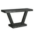 thumbnail image 6 of Hassch Farmhouse Console Table with Thick Distressed Wood Veneer, 2-Tier Storage Design for Entryway, Hallway, or Living Room, 59.8"L x 15.6"W x 31.5"H, Antique Black, 6 of 7