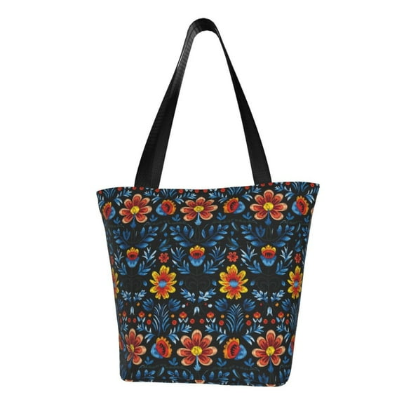 Easygdp Mexican Flower Shoulder Bags for Women,Crossbody Bags Shoulder Purse Handbag for Women