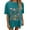 Blue, variant on dazeni Oversized T Shirts Women Vintage Floral Print Short Sleeve Tops Loose Casual Crewneck Tee Lightwieght Summer Beach Vacation Outfits Green X-Large