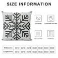 thumbnail image 5 of Qinduosi Christmas Pillow Covers Christmas Decor Linen Pillowcase Winter Snowflake Decorations Christmas Throw Pillows Christmas Holiday Decor Outdoor Cushion Covers for Couch Home Decor White, 5 of 5