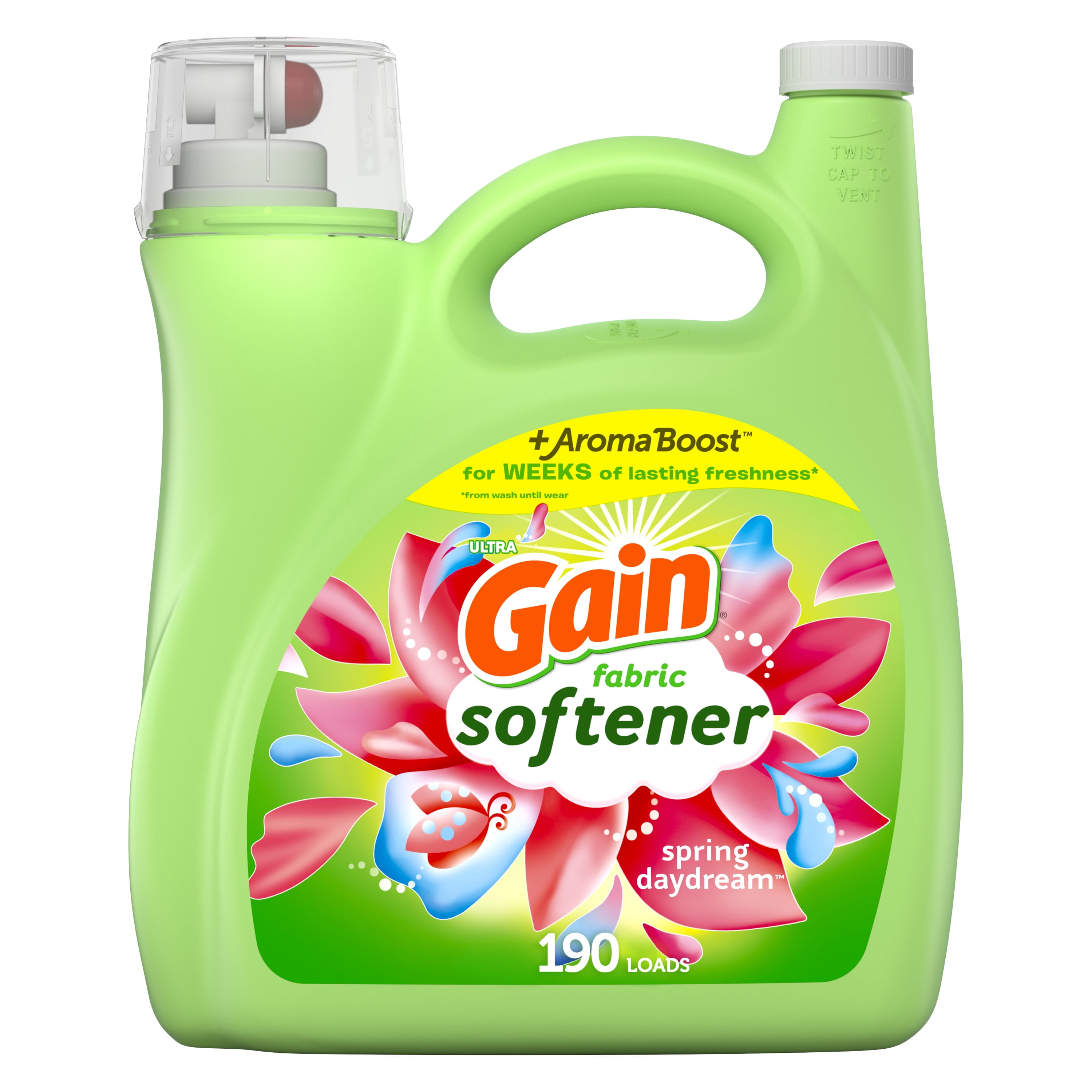 Gain Fabric Softener, Spring Daydream, 164 fl oz, 190 Loads
