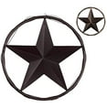 thumbnail image 3 of Urbalabs 24" Metal Barn Star Western Decor Cast Wire Rope Circle Ring Rustic Wall Decor Texas Lone Star, 3 of 7