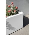 thumbnail image 3 of Veradek Block Series Trough 36" Plastic Planter - White, 3 of 13