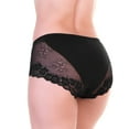 thumbnail image 5 of Angelina Women's Cotton Mid-Rise Brief Panties with Lace Accent (12-Pack), 5 of 7