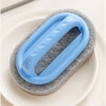 thumbnail image 5 of Extra Large Thick Sponge Cleaning Brush with Handle, Multi‑Functional Household Scrub Brush, Heavy‑Duty Scrubber for Bathroom Shower Tile, Kitchen Stove Pot, Sink Daily Deep Cleaning, 5 of 5