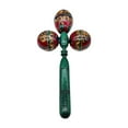 thumbnail image 4 of Yinanstore Maraca African Musical Instrument with Clear Sound Professional Percussion Instrument Rumba Shaker for Accompaniment Concert Green, 4 of 8