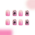 thumbnail image 6 of 24Pcs Square Nail Tips Designs Fake Nail Press On Nail Artificial False Nail, 6 of 7