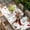 White, variant on Christmas Table Cloths for 6 Foot Rectangle Tables, Snowman Xmas Tree Snowflake Winter Patio Waterproof Elastic Fitted Tablecloths, Washable Rectangular Table Cover for Camping